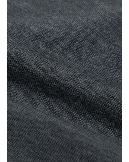 Jonathan Simkhai Gray Callahan Off-The-Shoulder Wool Top