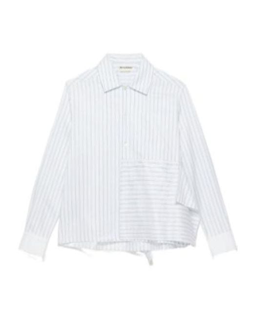 J.W. Anderson White Jw Anderson Asymmetric Draped Shirt