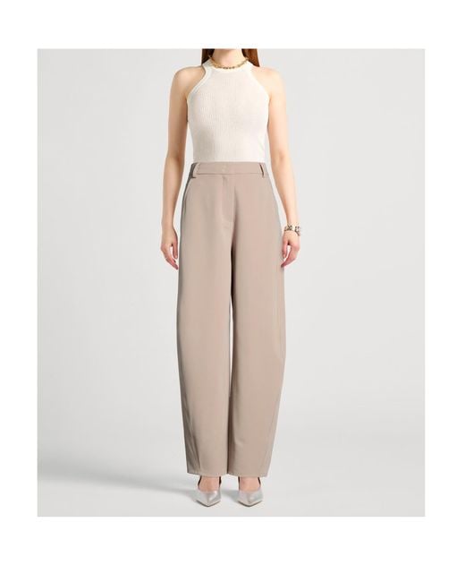 MAX&Co. Natural Casual Pants With Belt Loops