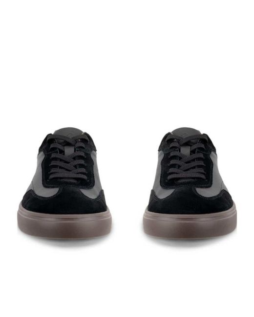 Ecco Black Soft 10 Leather Trainer for men