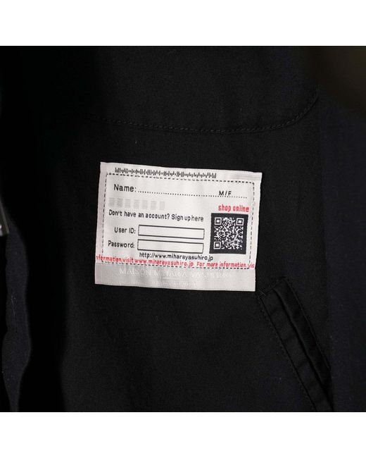 Maison Mihara Yasuhiro Black Layered Jacket for men