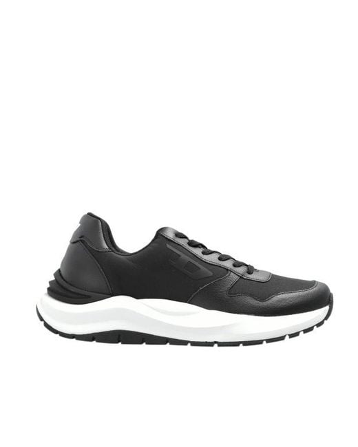 DIESEL Black S-Speedy Lace-Up Sneakers for men
