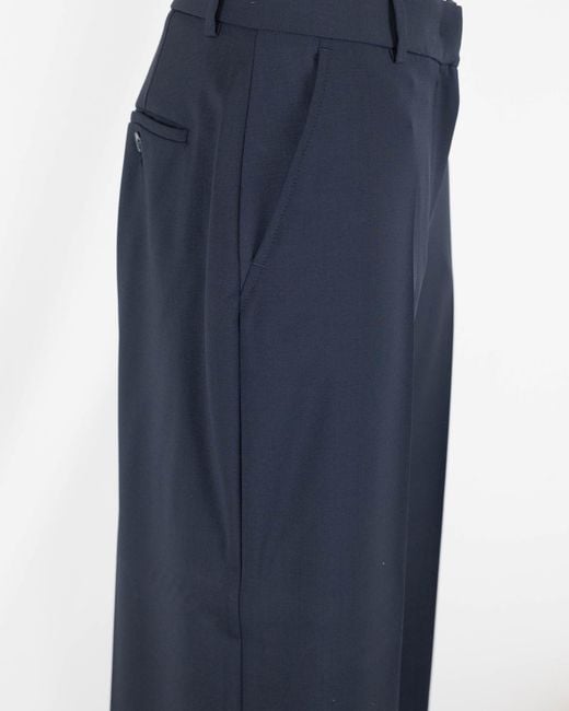 Weekend by Maxmara Blue Visivo Wide-Leg Pants