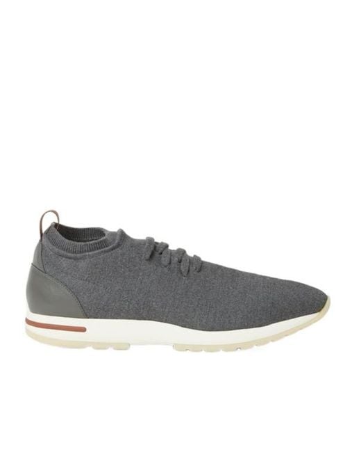 Loro Piana Gray The Gift Of Kings 360 Lp Flexy Walk Sneaker for men