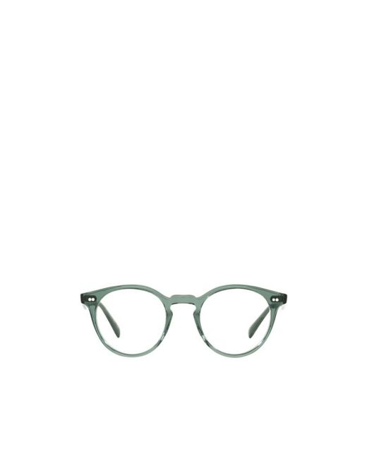 Oliver Peoples White Round-Frame Glasses for men