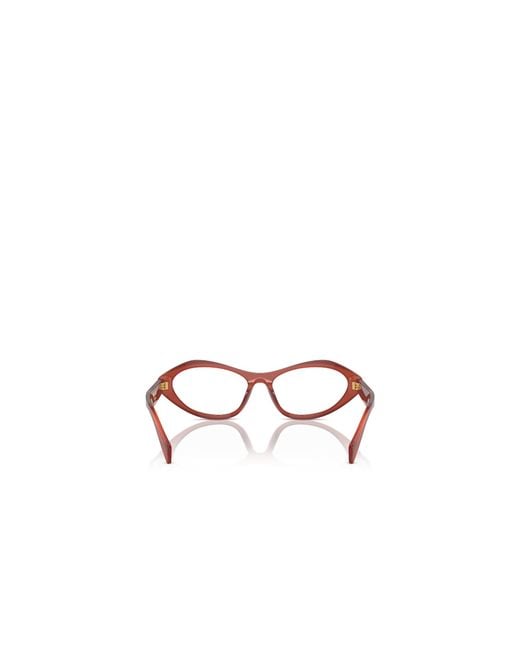 Prada White Eyewear Cat-Eye Glasses