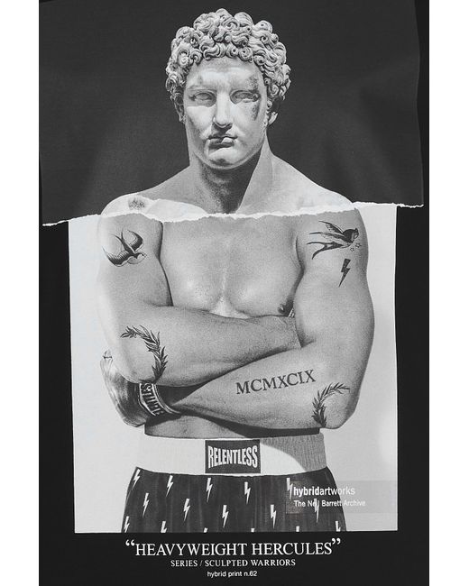 Neil Barrett Black Photo Printed Short-Sleeved T-Shirt for men