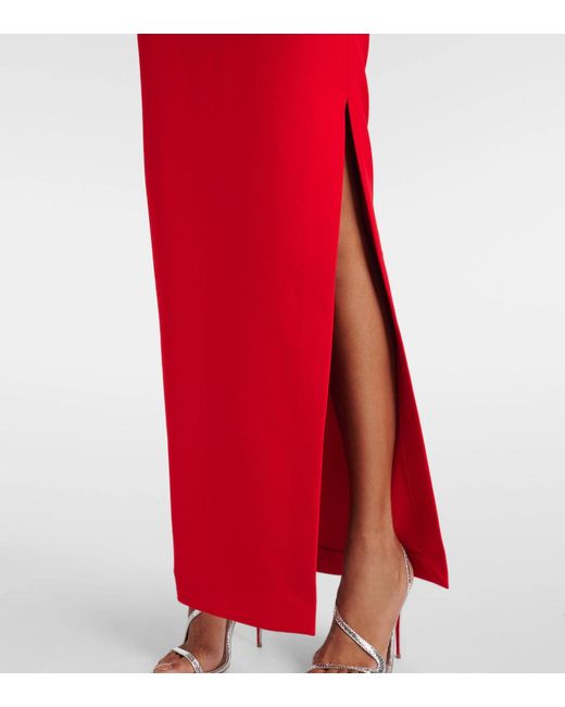 Roland Mouret Red Crepe Gown