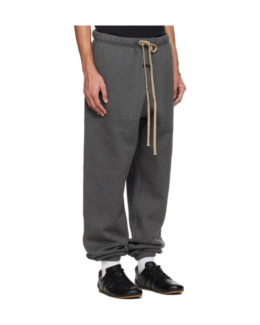 Fear Of God Gray Classic Fleece Joggers for men