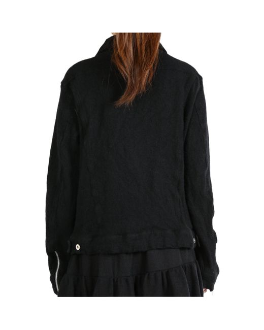 Comme des Garçons Black Zip-Up Jacket
