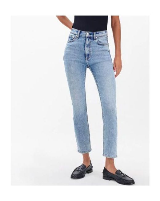 Rag & Bone Blue Wren Slim Straight Jeans