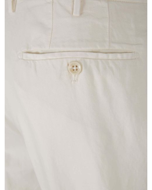 Incotex Gray Belt-Loop Casual Pants for men