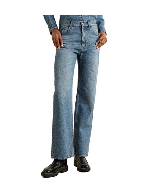 Chloé Blue Chloé Boyfriend Straight-Leg Jeans