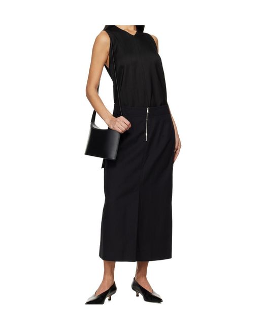 Studio Nicholson Black Midi Skirt
