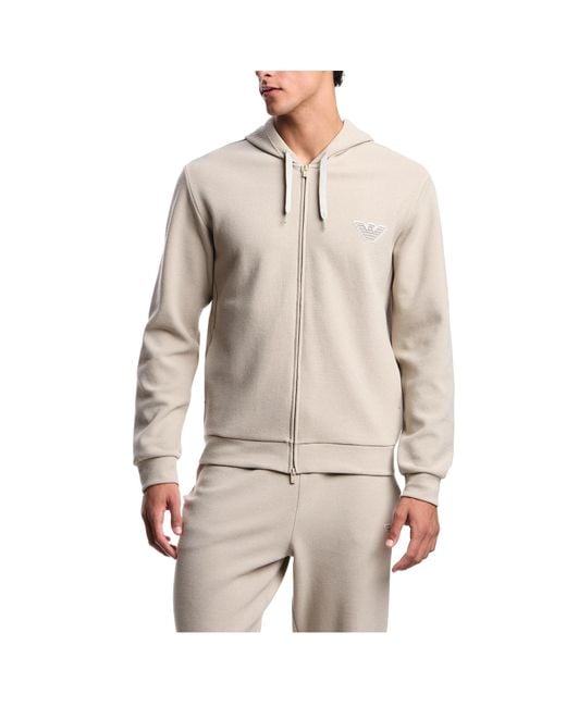Emporio Armani Natural Simple Hooded Sweatshirt for men