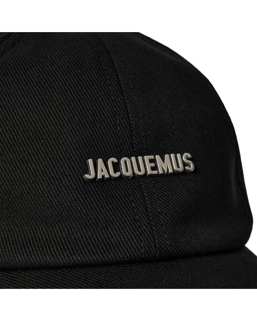 Jacquemus Black Simple Baseball Cap for men
