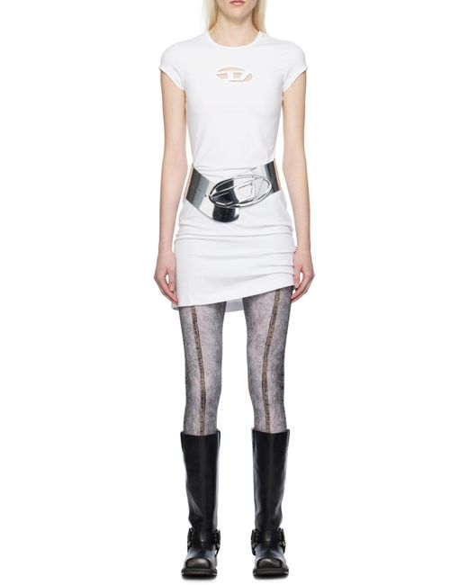 DIESEL White D-Angiel Short Dress