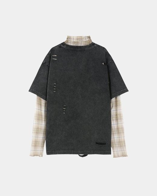 ANDERSSON BELL Black Layered Printed T-Shirt