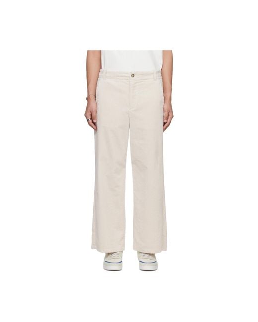 A.P.C. Black Cotton Trousers for men