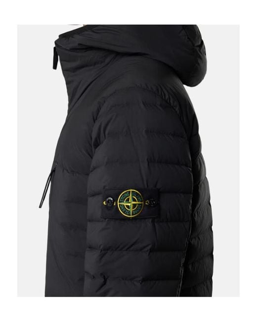 Stone Island Blue Down Jacket for men
