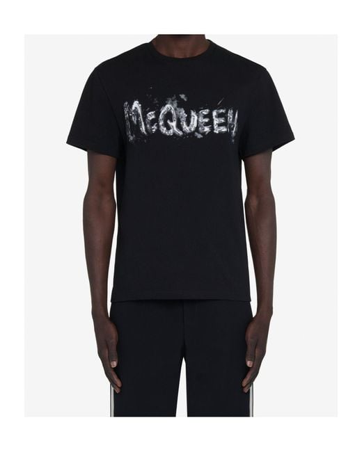 McQueen Black T-Shirts And Polos for men