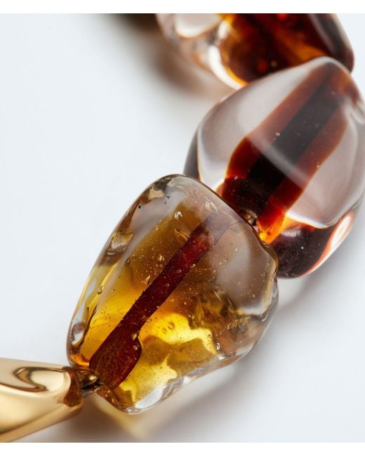 Bottega Veneta Metallic Prisma Necklace