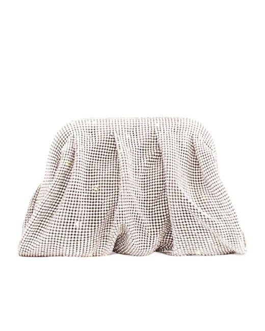 Benedetta Bruzziches Metallic Venus La Petite Crystal Clutch Bag