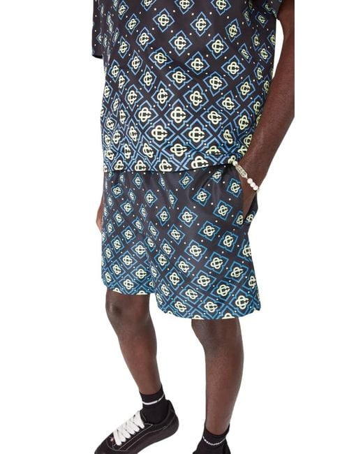 Casablanca Blue Degrade Monogram Swim Shorts for men