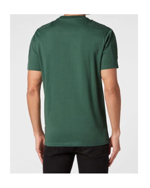 Philipp Plein Green Short-Sleeved T-Shirt for men