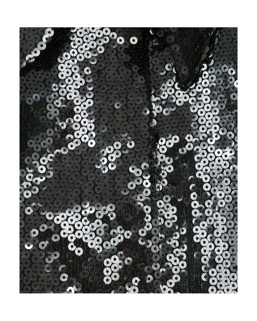Alberta Ferretti Black Sequinned Shirt