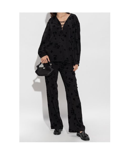 Zadig & Voltaire Black Drawstring Trousers