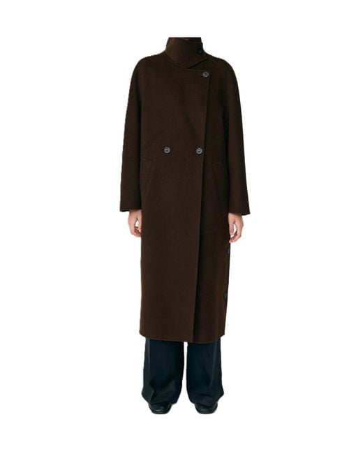 Lisa Yang Black Doublé Button Coat