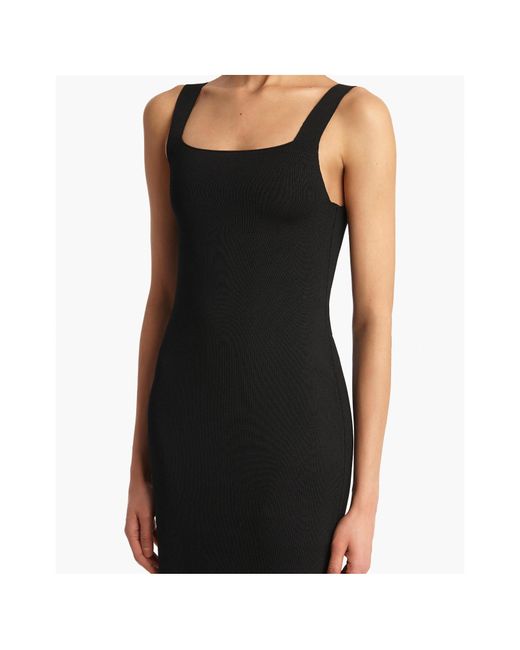 Khaite Black Dixi Midi Dress