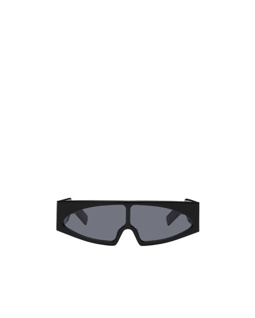 Rick Owens White Logo Sunglasses for men
