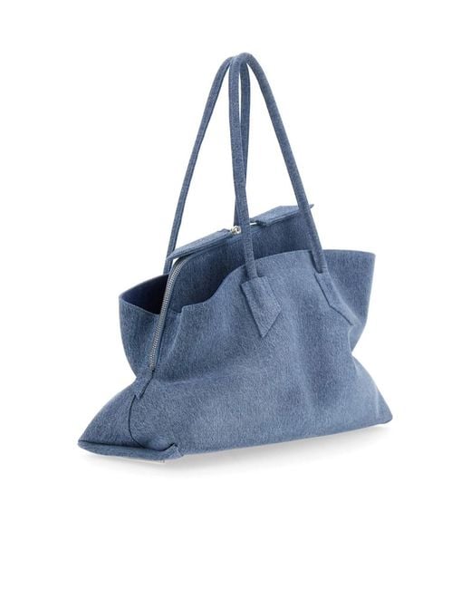 The Attico Blue The La Passeggiata Medium Tote Bag