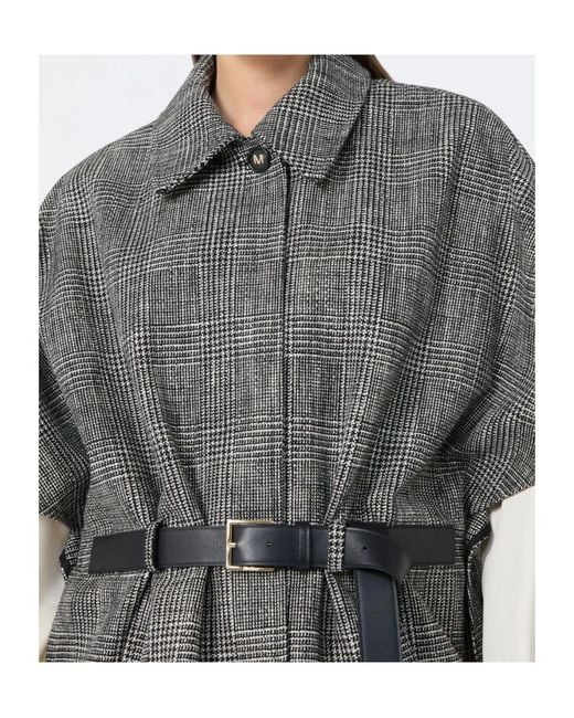 Max Mara Gray Short Cape