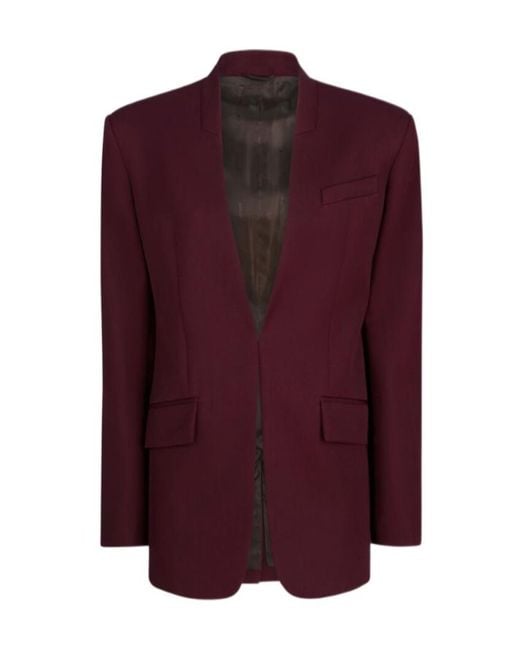 The Attico Purple The Long Sleeved Jacket
