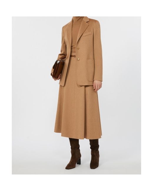 Max Mara Brown Wool Knit Turtleneck Jumper