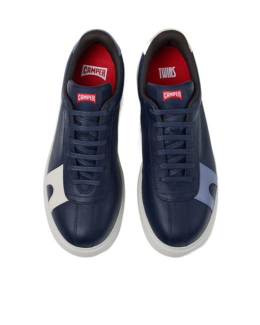 Camper Blue Twins Leather Sneakers For for men