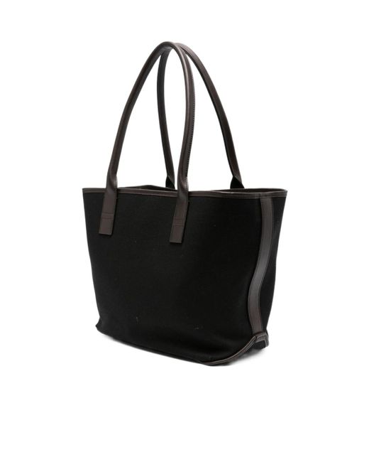 Hogan Black Double Handle Tote Bag