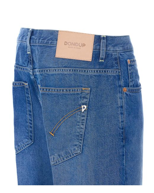 Dondup Blue Jacklyn Loose-Fit Jeans