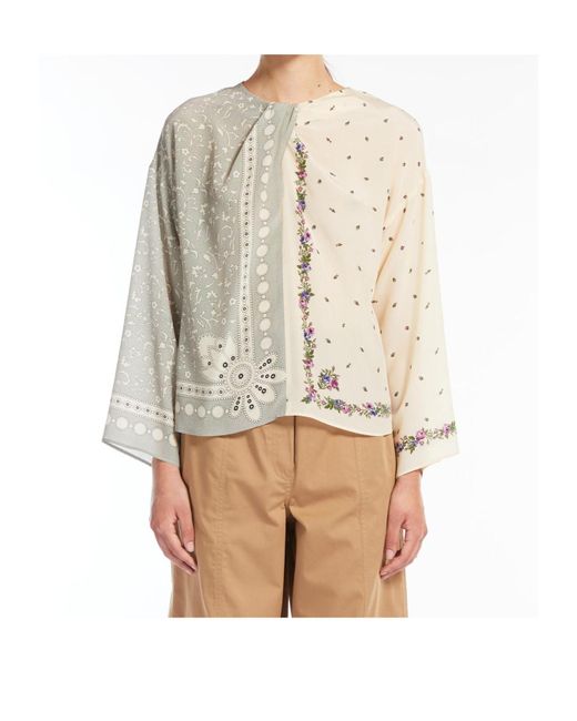 Weekend by Maxmara Natural Printed Top