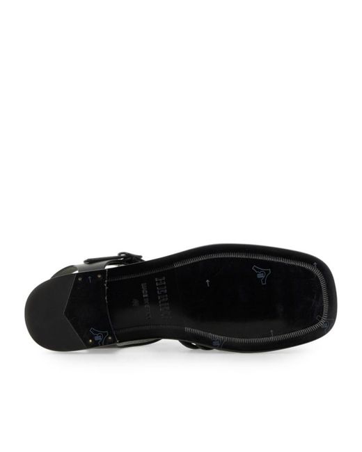 Hereu Black Alaro Leather Sandals