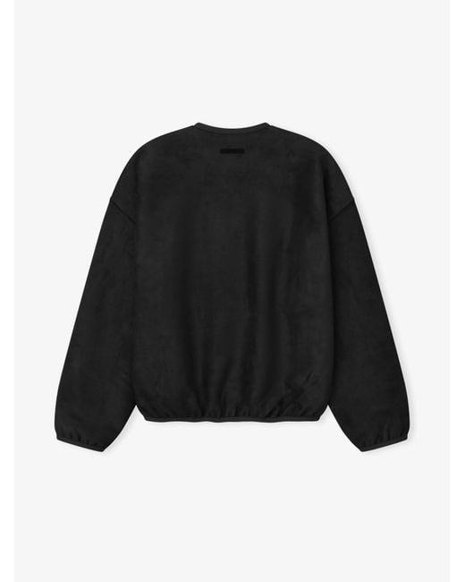Fear Of God Black Suede Fleece Signature Modern Sweater for men
