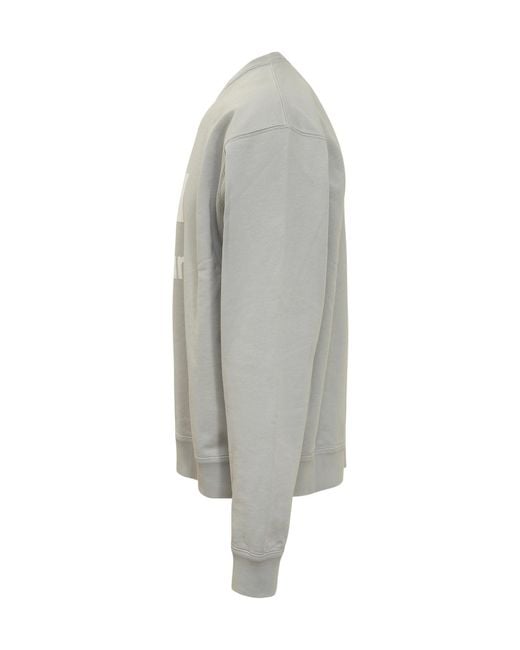 Isabel Marant Gray Mike Flocked-Logo Sweatshirt for men