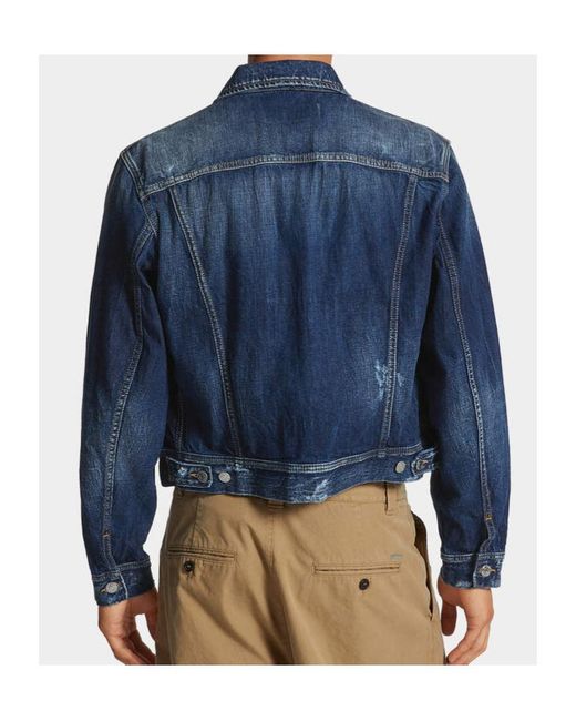 DSquared² Blue Be Cool Be Nice Wash L.A. Jean Jacket for men