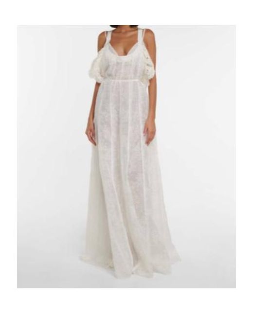 Brock Collection White Talayah Floral Maxi Dress