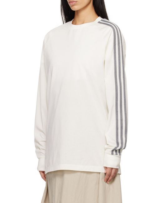 Y-3 Natural 3-Stripes Long-Sleeved T-Shirt for men