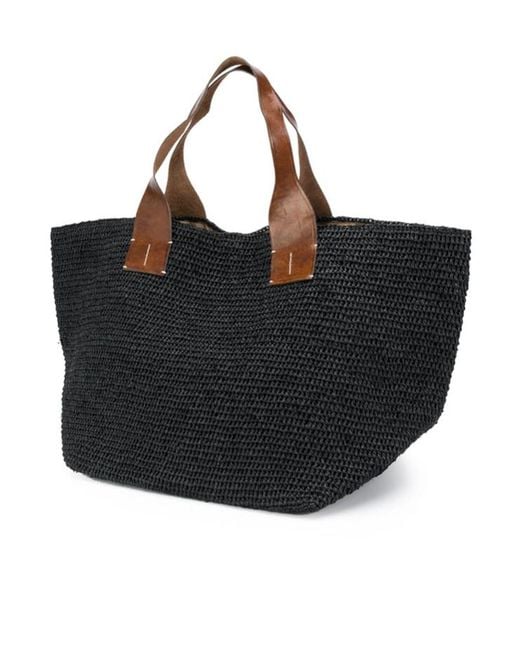 IBELIV Black Tokyo Ii Woven Tote Bag