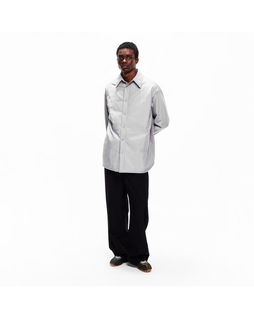 MM6 by Maison Margiela Gray Casual Shirt Coat for men
